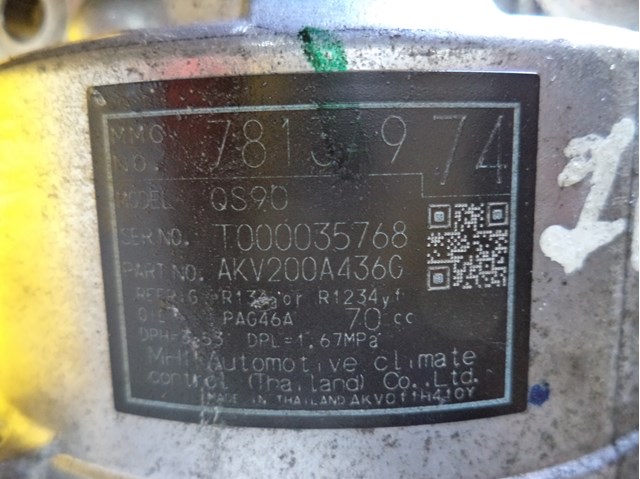 7813A974 MITSUBISHI Компрессор кондиционера купить в Черновцы