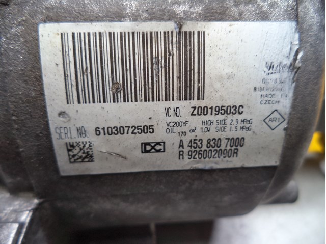 926002090R RENAULT Компрессор кондиционера купить в Хмельницкий