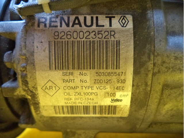 RENAULT 926002352R Компрессор кондиционера в наличии Каменское
