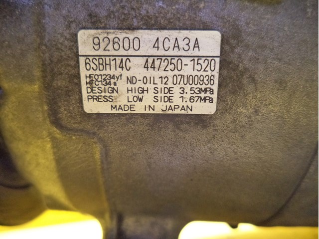 NISSAN 926004CA3A Компрессор кондиционера в наличии Павлоград