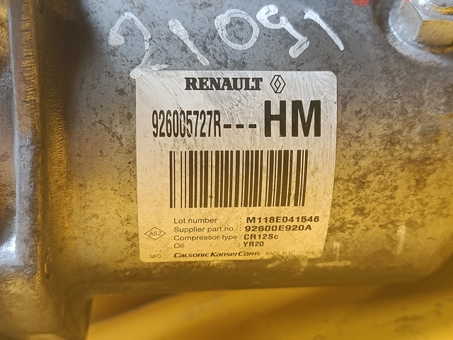 926005727R Компрессор кондиционера купить Черкассы
