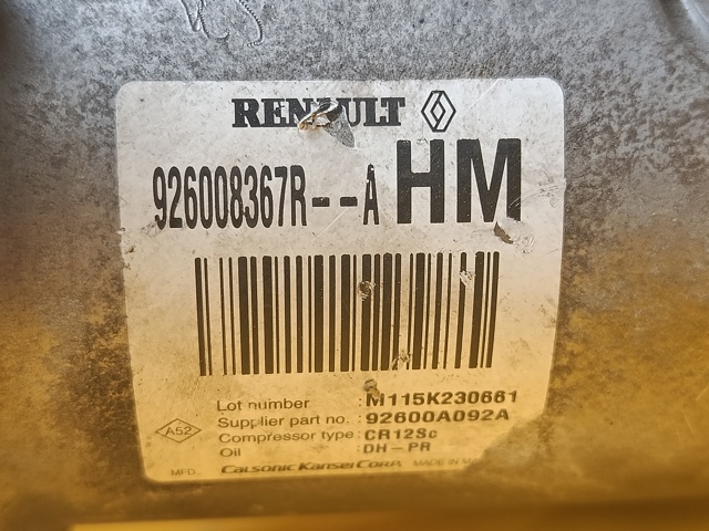926008367R RENAULT Компрессор кондиционера купить в Киев