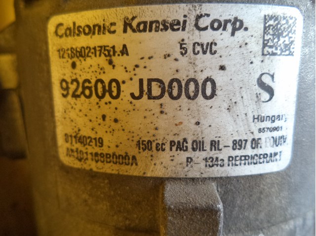 92600JD000 Компрессор кондиционера купить Ужгород