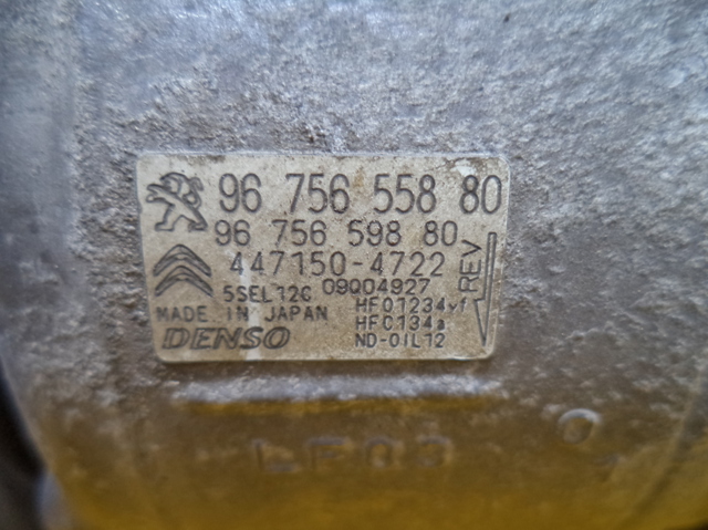 PEUGEOT 9675655880 Компрессор кондиционера в наличии Павлоград