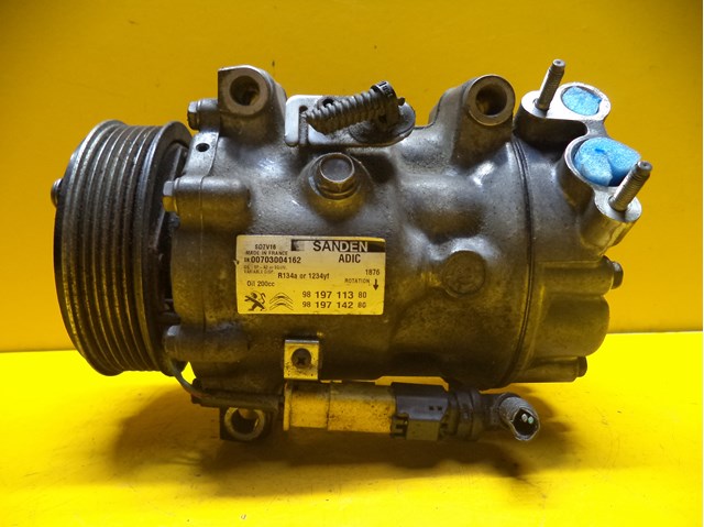 Компрессор системы кондиционирования 9819711380 PEUGEOT