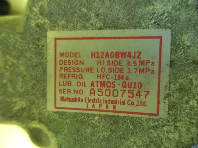 H12A0BW4JZ MAZDA Компрессор кондиционера купить в Ужгород
