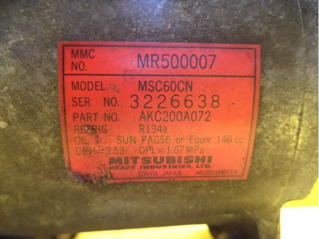 MITSUBISHI MR500007 Компрессор кондиционера в наличии Полтава