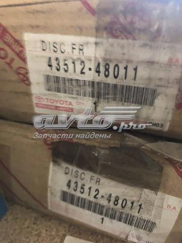 TOYOTA 4351248011 Диск тормозной передний в наличии Харьков