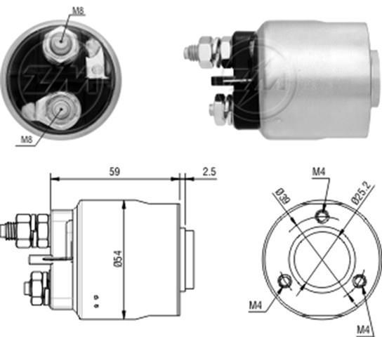 ZM1493 Реле втягивающее стартера купить Чернигов