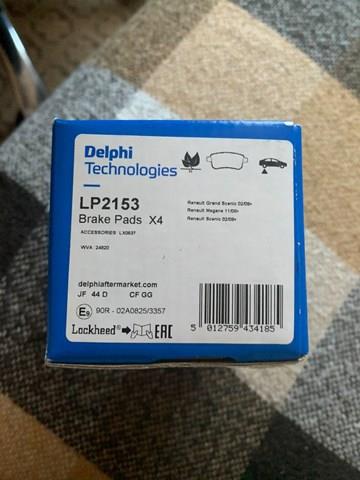 LP2153 DELPHI Задние тормозные колодки купить в Каменское