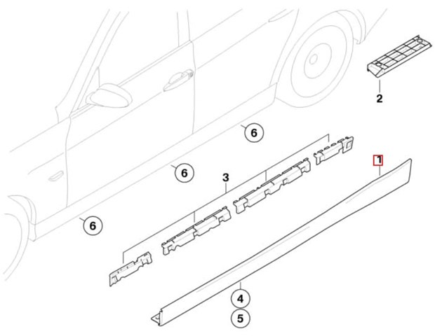BMW 51777202653 Пистон (клип) крепления накладок порогов в наличии Полтава