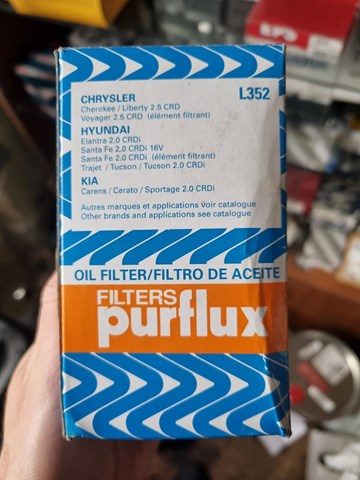 PURFLUX L352 Фильтр масляный в наличии Харьков