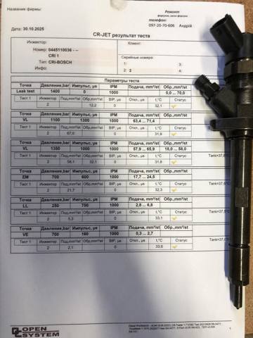 Форсунка инжектора Ситроен С5 1