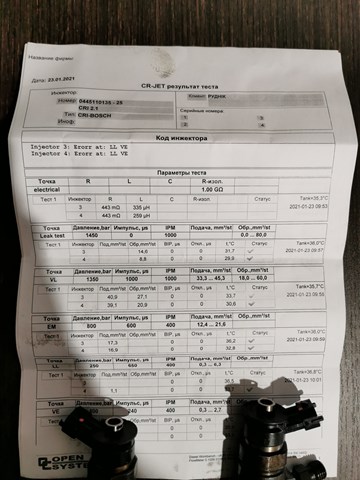 BOSCH 0445110135 Топливные форсунки в наличии Черкассы