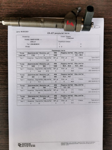BOSCH 0445110156 Форсунка впрыска топлива в наличии Винница