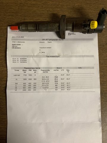 0445110265 Топливные форсунки купить Павлоград