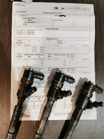 BOSCH 0445110325 Топливные форсунки в наличии Киев
