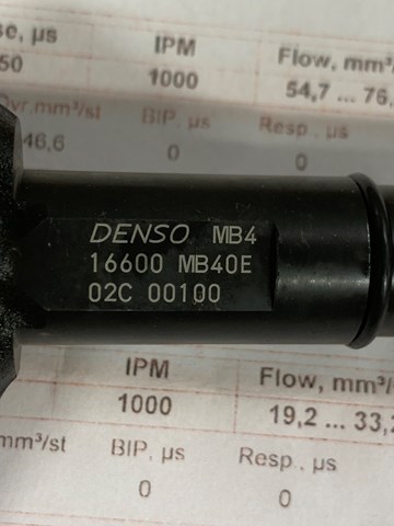 NISSAN 16600MB40E Форсунка впрыска топлива в наличии Житомир