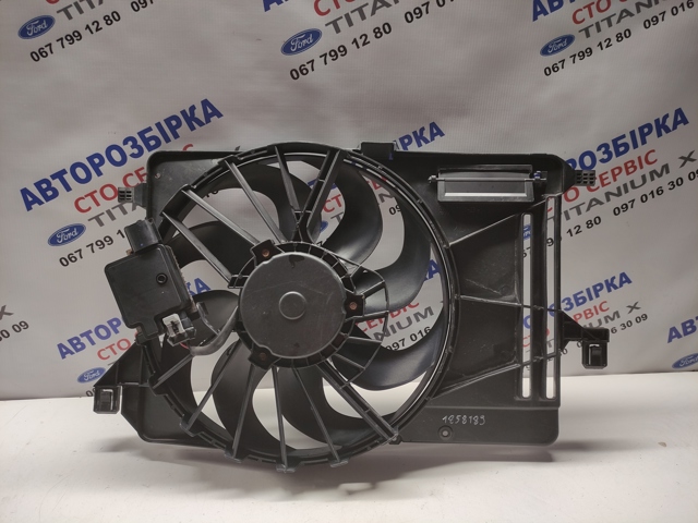 8V618C607EB FORD Диффузор радиатора охлаждения, в сборе с мотором и крыльчаткой купить в Винница