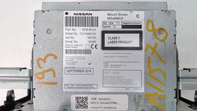 281856FL0A NISSAN Дисплей многофункциональный купить в Ужгород
