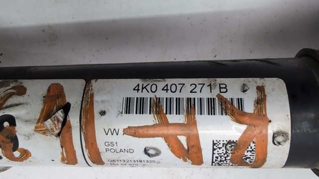 Полуось (привод) передняя 4K0407271B VAG