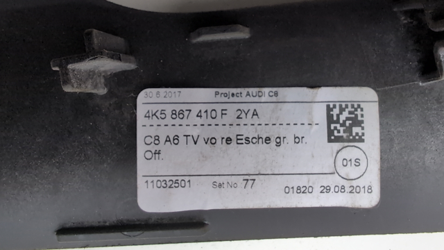 4K5867410F2YA VAG Облицовка внутренней ручки двери передней правой купить в Ровно