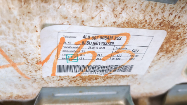 4L0867505AAK23 Обивка крыши (потолок) купить Ровно