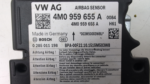 VAG 4M0959655A Модуль-процессор управления подушкой безопасности (ЭБУ AIRBAG) в наличии Ровно