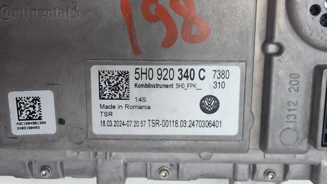 5H0920340C Панель приборов купить Павлоград