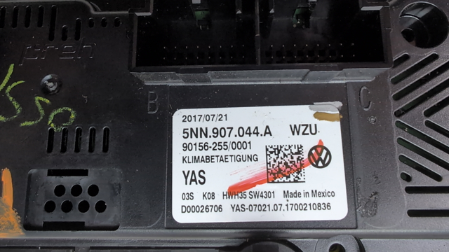 VAG 5NN907044FWZU Блок управления кондиционером в наличии Ирпень