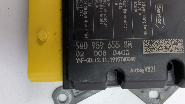 VAG 5Q0959655BM Модуль-процессор управления подушкой безопасности (ЭБУ AIRBAG) в наличии Хмельницкий