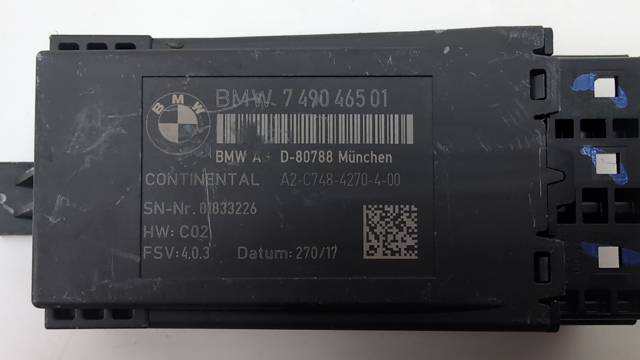 Модуль управления (ЭБУ) переднего сидения 61357490465 BMW