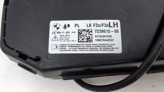 72127239615 Подушка безопасности (AIRBAG) спинки сиденья левого купить Днепр