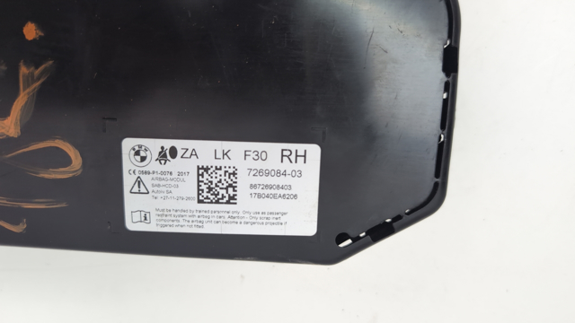 Подушка безопасности AIRBAG спинки сиденья, правого 72127239616 BMW