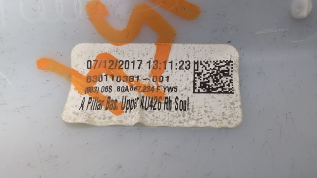 80A867234FYW5 Обшивка стойки кузова внутренняя передняя правая купить Днепр