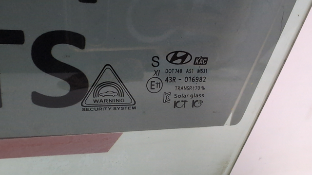 82411L0010 HYUNDAI Стекло двери передней левой купить в Чернигов