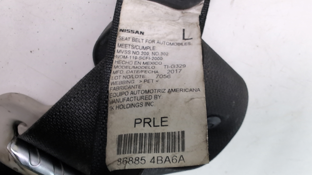NISSAN 868854BA8A Ремень безопасности передний левый в наличии Павлоград