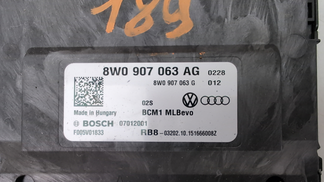 8W0907063AH Блок комфорта купить Львов