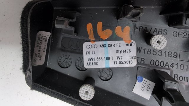 8W1853189T7V7 Молдинг (накладка) приборной панели "торпедо" левый купить Сумы