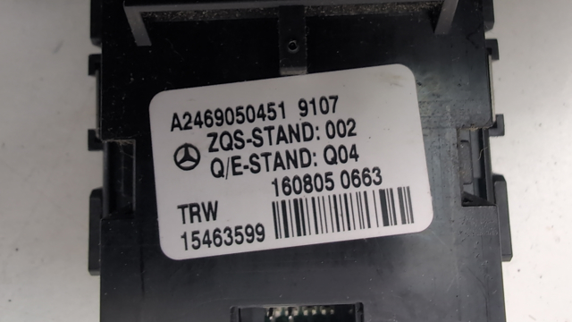 MERCEDES A24690504519107 Клавиша электромеханического стояночного тормоза в наличии Одесса