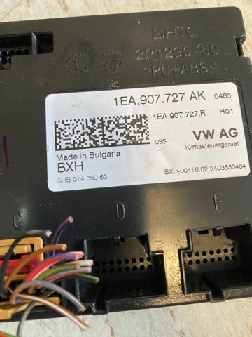 VAG 1EA907727AK Блок управления режимами отопления/кондиционирования в наличии Запорожье