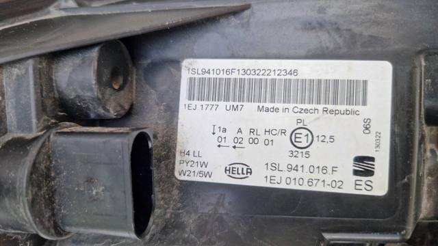 VAG 1SL941016F Правая фара в наличии Кривой Рог