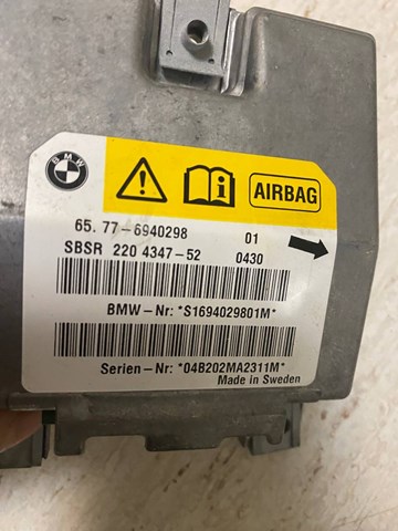 65776940298 BMW Модуль-процессор управления подушкой безопасности (ЭБУ AIRBAG) купить в Черновцы
