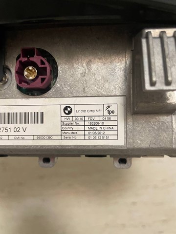 9262751 BMW Дисплей многофункциональный купить в Кривой Рог