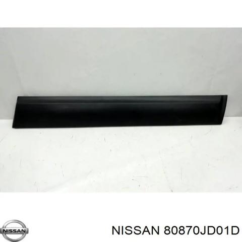 Молдинг передней правой двери 80870JD01D NISSAN