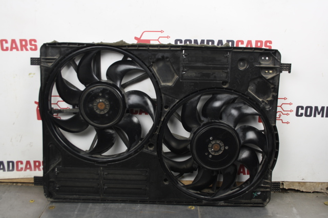 Диффузор радиатора охлаждения в сборе с крыльчаткой EJ7Z8C607E FORD