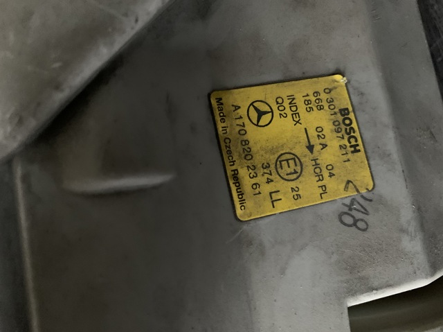 MERCEDES A1708202361 Левая фара в наличии Винница