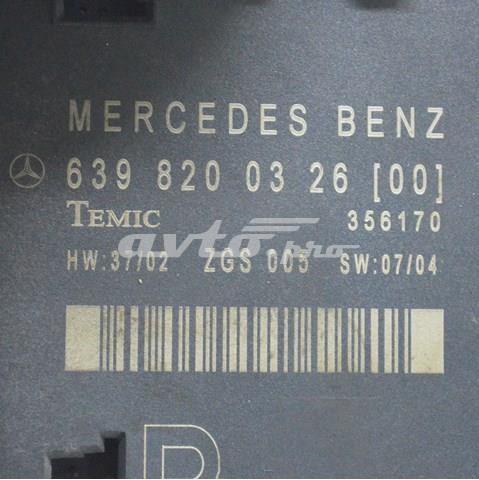 6398200326 MERCEDES Блок комфорта передней двери купить в Каменское