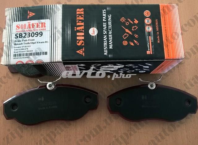 SB23099 SHAFER Колодки тормозные передние дисковые купить в Каменское
