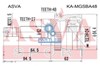 Шарнир привода наружный KAMGSBA48 ASVA